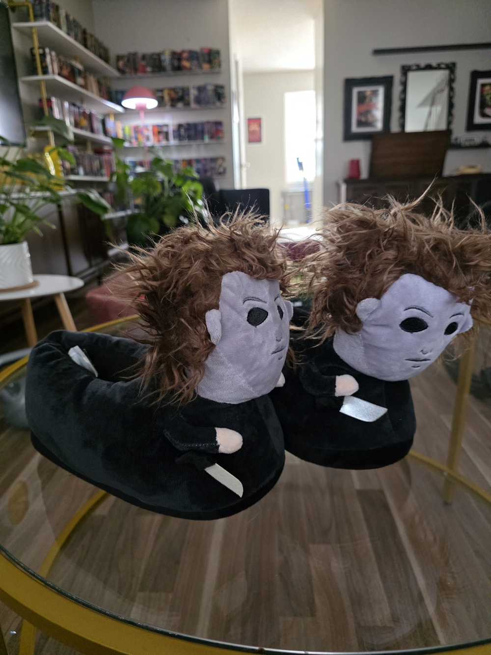 Michael Myers Halloween Slippers for Adults, Officially Licensed Halloween Movie